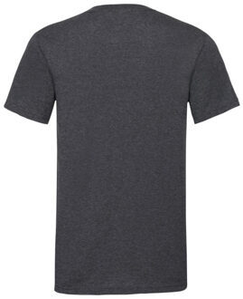 Fruit of the Loom Heren valueweight v neck t-shirt Grijs - M