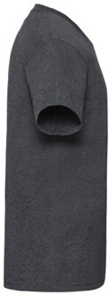 Fruit of the Loom Heren valueweight v neck t-shirt Grijs - XXXL