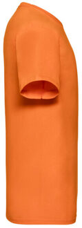 Fruit of the Loom Heren valueweight v neck t-shirt Oranje