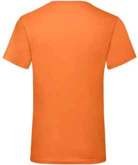Fruit of the Loom Heren Valueweight V Neck T-shirt (Oranje)