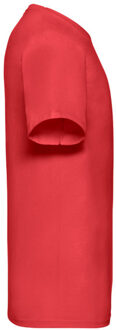 Fruit of the Loom Heren valueweight v neck t-shirt Rood - M