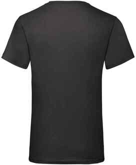 Fruit of the Loom Heren Valueweight V Neck T-shirt (Zwart)