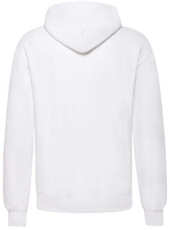 Fruit of the Loom Heren vintage klassieke logo bedrukte hoodie Wit - XXL / XXXL