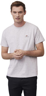 Fruit of the Loom Heren vintage logo bedrukt t-shirt - maat S Grijs