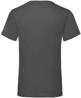 Fruit of the Loom Heren Waarde V Hals T-shirt (Licht Grafiet) - maat XL Grijs