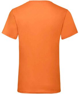 Fruit of the Loom Heren Waarde V Hals T-shirt (Oranje) - maat 2XL