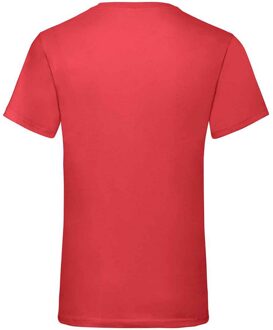 Fruit of the Loom Heren Waarde V Hals T-shirt (Rood) - S