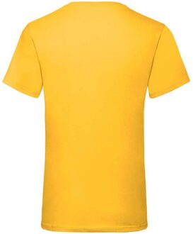 Fruit of the Loom Heren Waarde V Hals T-shirt (Zonnebloem) Geel - XL