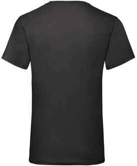 Fruit of the Loom Heren Waarde V Hals T-shirt (Zwart) - M