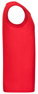 Fruit of the Loom Heren waardevol katoenen atletisch vest top - maat XL Rood