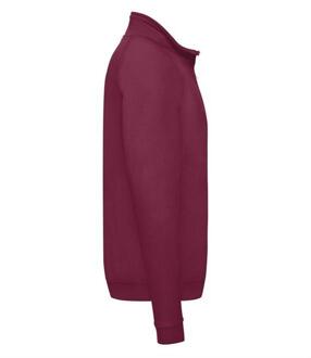 Fruit of the Loom Herenrits sweatshirt met halsopening Bourgogne