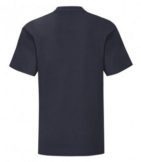 Fruit of the Loom Iconisch T-shirt Kinderen / Kinder (Donker Marine) Blauw
