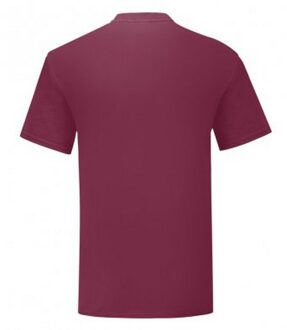 Fruit of the Loom Iconisch T-shirt voor heren (set van 5) (Bourgondië) Bourgogne - S