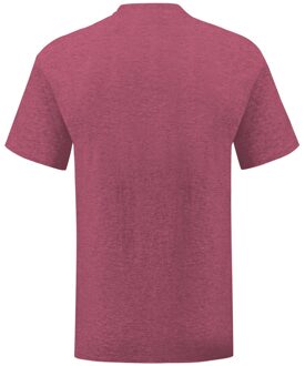 Fruit of the Loom Iconisch T-shirt voor heren (set van 5) (Heide Bourgogne) - maat M Veelkleurig