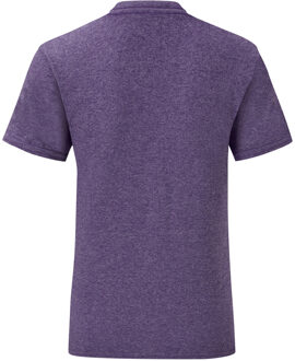 Fruit of the Loom Iconisch T-shirt voor heren (set van 5) (Heide Paars) - maat 2XL Veelkleurig