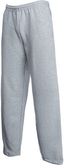 Fruit of the Loom Joggingbroek Fruit of the Loom grijs melange/heather grey voor volwassenen straight/open leg - Sportbroek/Trainingsbroek - Kleding L