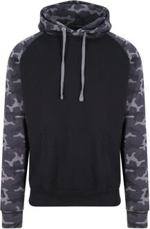 Fruit of the Loom Just Hoods capuchon sweater camouflage/black voor heren - Classic Hooded Sweat - Hoodie - Heren kleding 2XL (EU 56)