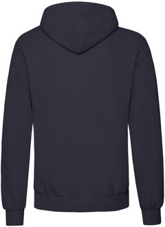 Fruit of the Loom katoenen herenhoodie (Deep Navy) Blauw - M