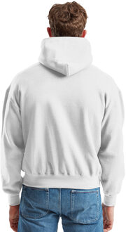 Fruit of the Loom katoenen herenhoodie (Wit)