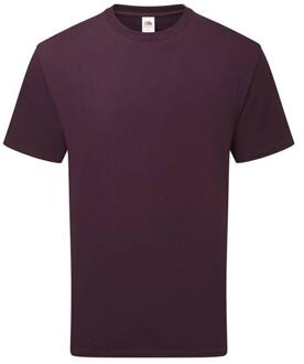 Fruit of the Loom Katoenen uniseks T-shirt voor volwassenen (Donkere Pruim) - maat XL Paars
