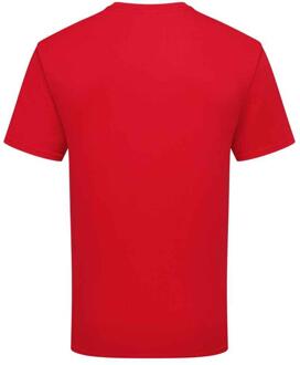 Fruit of the Loom Katoenen uniseks T-shirt voor volwassenen (Rood) - maat M