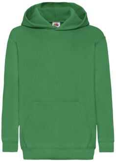 Fruit of the Loom Kinder/kids classic 260 hoodie Groen - 140/146