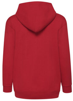 Fruit of the Loom Kinder/kids klassiek jasje met capuchon - maat 128 Rood