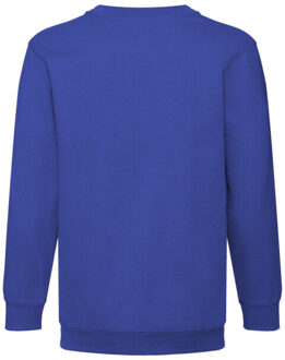 Fruit of the Loom Kinder/kids klassiek sweatshirt met inzet - maat 152/158 Blauw