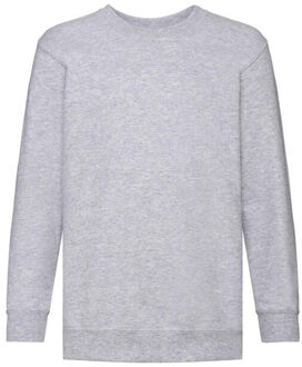 Fruit of the Loom Kinder/kids klassiek sweatshirt met inzet - maat 152/158 Grijs