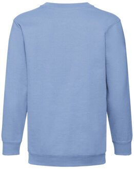 Fruit of the Loom Kinder/kids klassiek sweatshirt met inzet - maat 164/170 Blauw