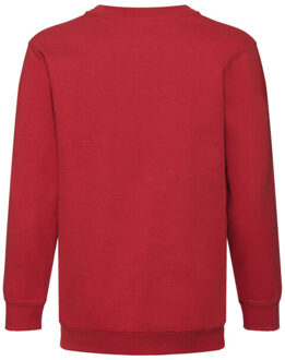Fruit of the Loom Kinder/kids klassiek sweatshirt met inzet Rood - 164/170
