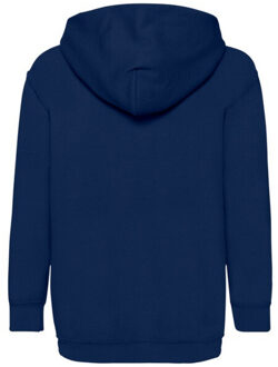 Fruit of the Loom Kinder/kids klassieke hoodie - maat 116 Blauw