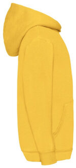 Fruit of the Loom Kinder/kids klassieke hoodie - maat 116 Geel