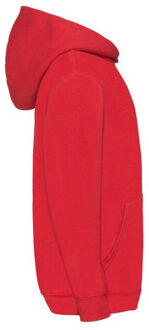 Fruit of the Loom Kinder/kids klassieke hoodie - maat 116 Rood