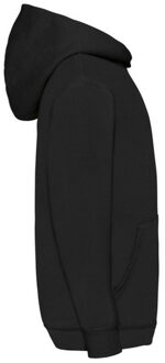 Fruit of the Loom Kinder/kids klassieke hoodie Zwart - 152/158