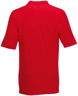 Fruit of the Loom Kinder/Kids Piqué Poloshirt met Korte Mouwen (Rood) - maat 12-13J / 152-158cm