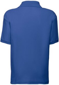 Fruit of the Loom Kinder/Kids Piqué Poloshirt met Korte Mouwen (Royaal Blauw) - maat 14-15J / 164-170cm