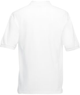 Fruit of the Loom Kinder/Kids Piqué Poloshirt met Korte Mouwen (Wit) - maat 14-15J / 164-170cm