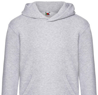 Fruit of the Loom Kinder/kids premium effen hoodie Grijs - 164/170