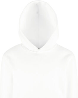 Fruit of the Loom Kinder/kids premium effen hoodie Wit