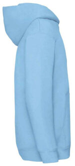 Fruit of the Loom Kinder/kids premium hoodie - maat 116 Blauw