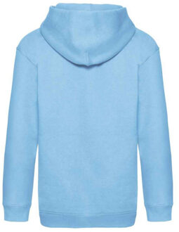 Fruit of the Loom Kinder/kids premium hoodie - maat 152/158 Blauw