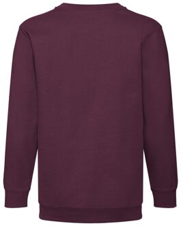 Fruit of the Loom Kinder/kids premium sweatshirt met inzetstuk Bourgogne