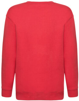 Fruit of the Loom Kinder/kids premium sweatshirt met inzetstuk - maat 164/170 Rood
