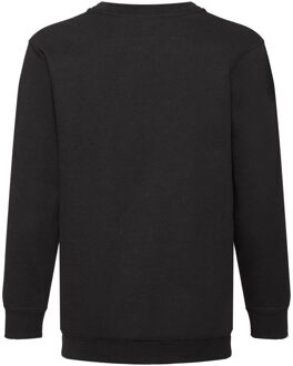 Fruit of the Loom Kinder/kids premium sweatshirt met inzetstuk Zwart