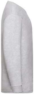 Fruit of the Loom Kinder/kids valueweight heather t-shirt met lange mouwen Grijs - 116