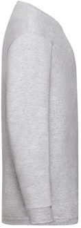 Fruit of the Loom Kinder/kids valueweight heather t-shirt met lange mouwen Grijs - 164/170