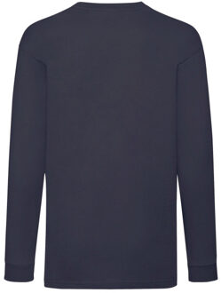 Fruit of the Loom Kinder/kids valueweight t-shirt met lange mouwen - maat 116 Blauw