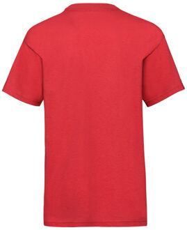 Fruit of the Loom Kinder/kids waardevol t-shirt - maat 140/146 Rood