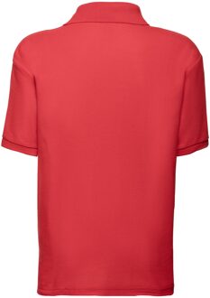 Fruit of the Loom Kinder/Kinder 65/35 Effen Piqué Poloshirt (Rood) - maat 14-15J / 164-170cm